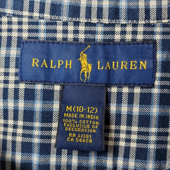 Polo by Ralph Lauren Button-Down Plaid Shirt, Long Sleeves, Boys, Size M (10-12) - Picture 8 of 8